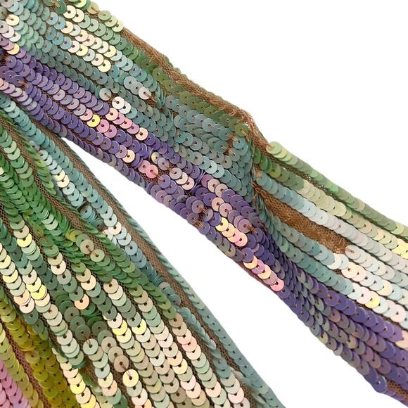 Show Me Your Mumu Wear Me Out Dress in Rainbow Stripe Sequins size Small - Picture 9 of 13